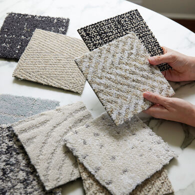 FLOR carpet tile samples