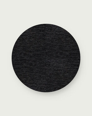 Made You Look Round Rug - Black - 3.25 Diameter