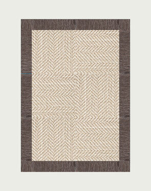 Suit Yourself Quarter Border - Linen / Mink - 4x6