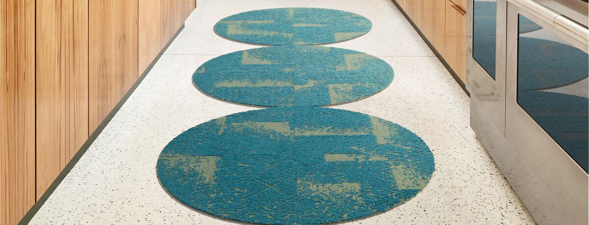 Antique Minx Round Rug - Turquoise