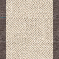 Suit Yourself Quarter Border - Linen / Mink - 4x6